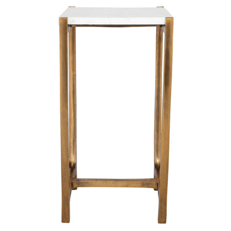 Affinity White Marble Accent Table by Uttermost - View 5