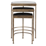 India Nesting Tables (Set of 3) Light Brown & Black - Light Brown / Black by Uttermost - View 5