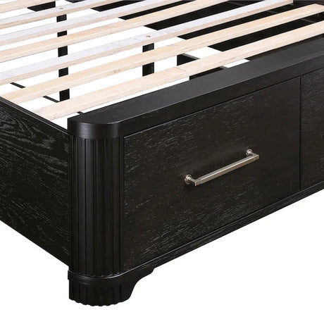 Gilbert Charcoal Oak Platform Bedroom Set with Storage – Homelegance - sold by Home Elegance USA