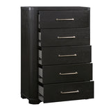 Gilbert Charcoal Oak Platform Bedroom Set with Storage – Homelegance