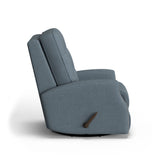 Devon Transitional Fabric Swivel Gliding Recliner With Nailhead Trim | Flexsteel