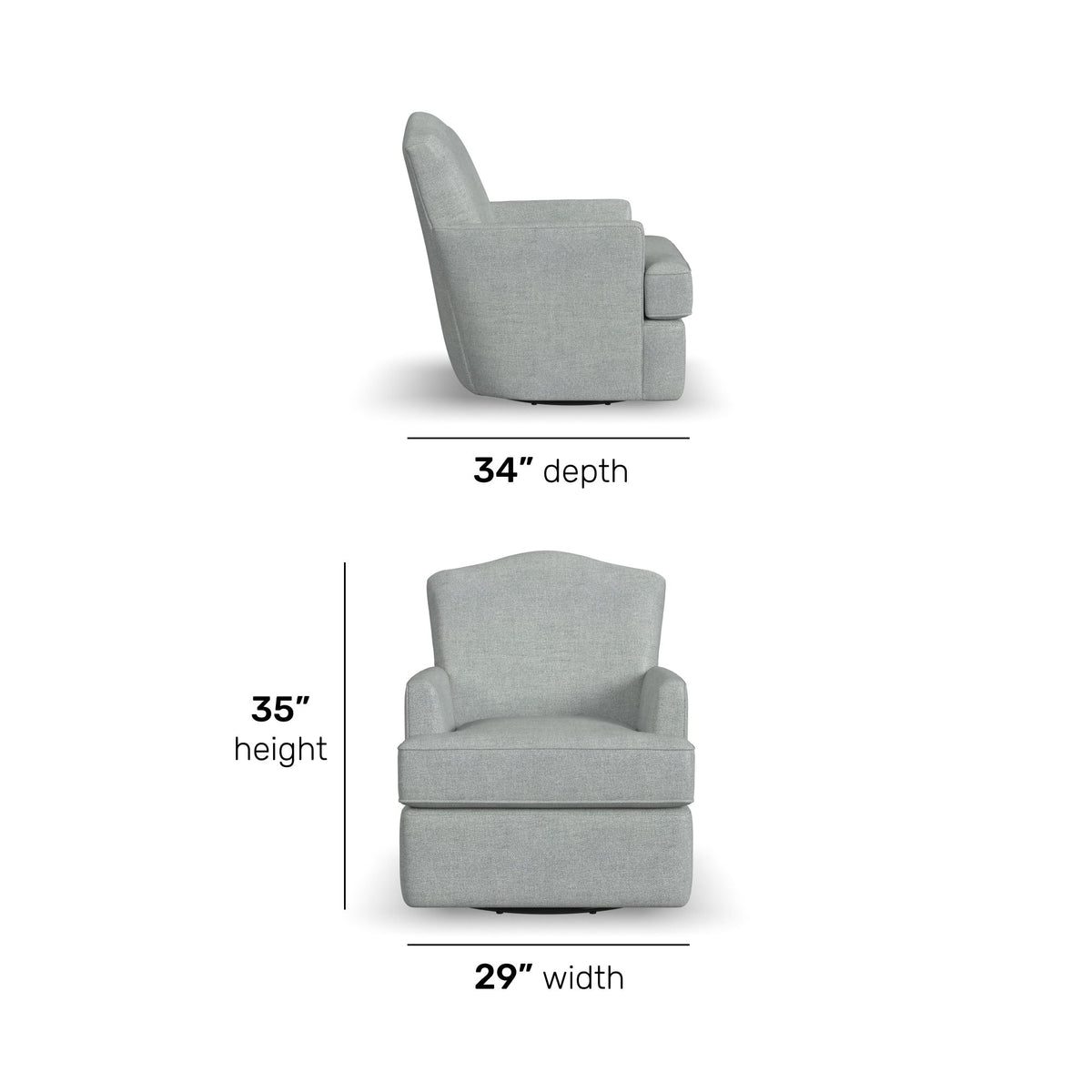 Judge Fabric Swivel Chair | Flexsteel