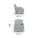 Judge Fabric Swivel Chair | Flexsteel