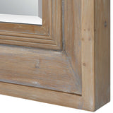 Missoula Large Natural Wood Mirror - Dark Brown by Uttermost - View 5