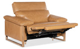 Jericho Power Recliner With Power Headrest - Light Brown by Hooker Furniture - View 7