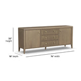 Reed Entertainment Base - Driftwood Oak | Flexsteel
