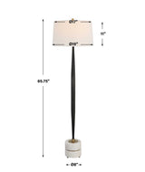 Miraz Floor Lamp - Black by Uttermost - View 10