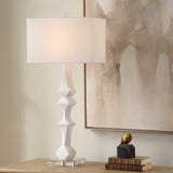 Mayme Table Lamp - White by Uttermost - View 2
