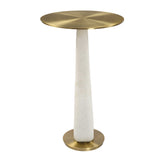 Sonia Modern Accent Table Brass - Gold / White by Uttermost - View 5