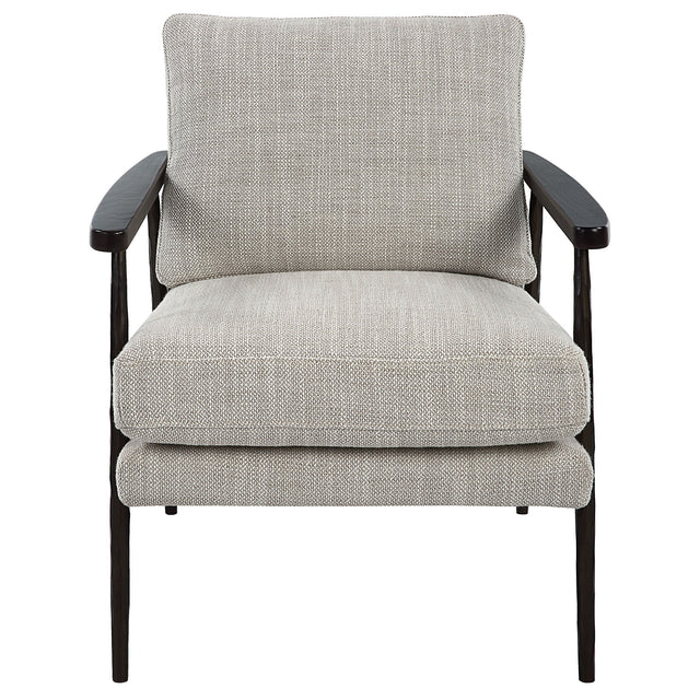 Sebastian Cast Iron Accent Chair - Gray by Uttermost - View 1