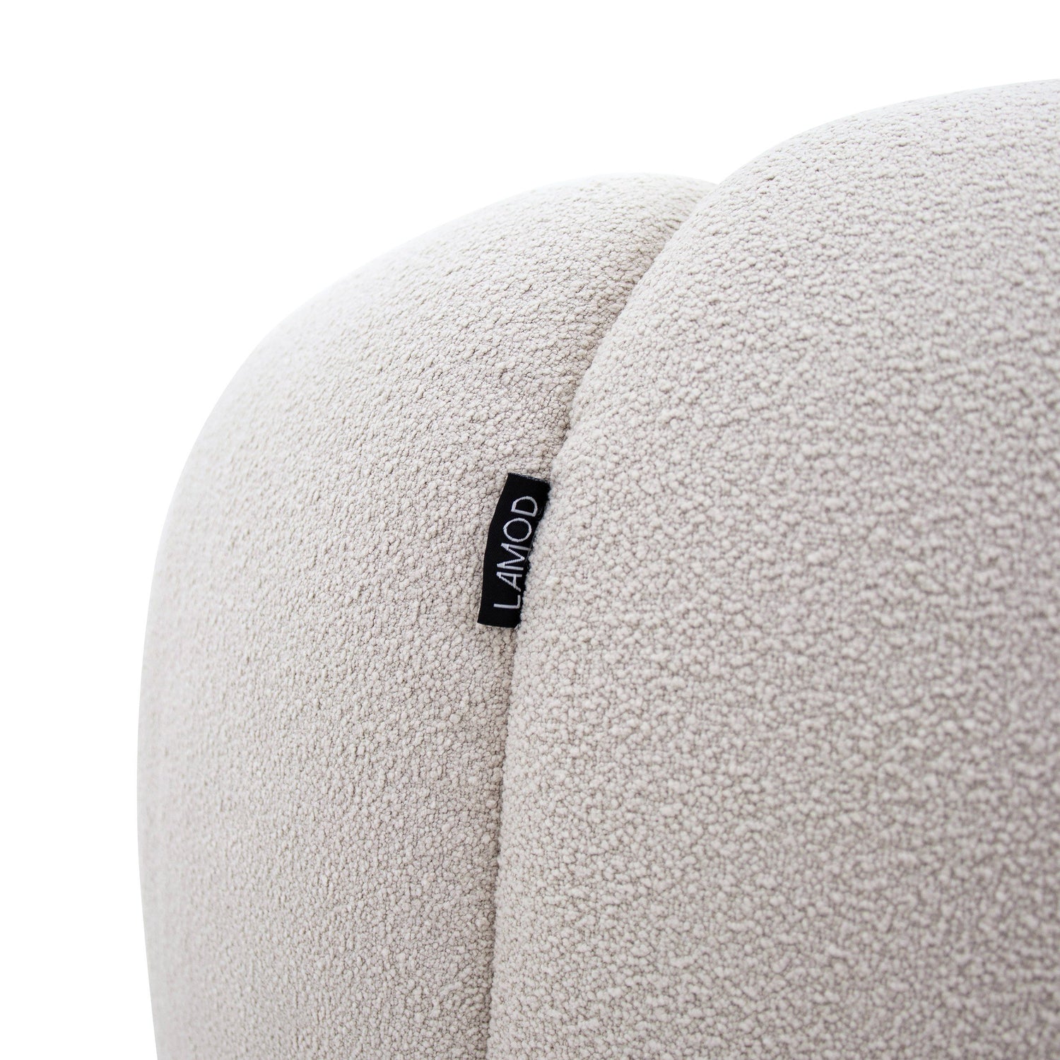 Divani Casa Yolonda - Modern Curved Beige Fabric Sofa - Home Elegance USA