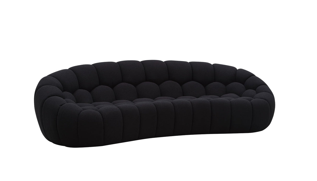 Divani Casa Yolonda - Modern Curved Black Fabric Sofa Set | VIG - Home Elegance USA