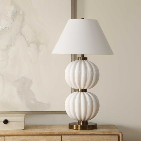 Irena Sphere Table Lamp - White by Uttermost - View 3