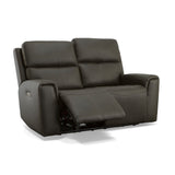 Jarvis Power Reclining Loveseat With Power Headrests - Mica | Flexsteel
