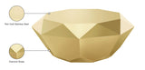 Gemma 3 Piece Occasional Table Set In Gold - 222Gold-3Set | Meridian - sold by Home Elegance USA