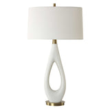 Promenade White Table Lamp by Uttermost - View 4