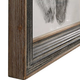 Custom Black And White Horses Print - Dark Brown / Silver by Uttermost - View 5