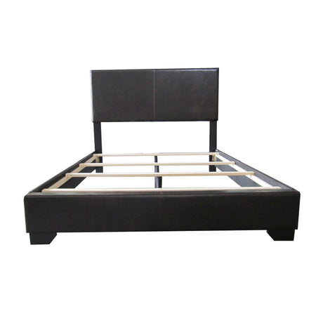 Acme - Ireland III EK Bed 14337EK Black Synthetic Leather