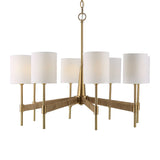 Lautoka Rattan 8 Light Chandelier - Light Brown by Uttermost - View 5