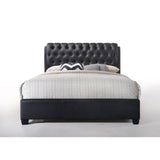 Acme - Ireland II EK Bed 14347EK Black Synthetic Leather