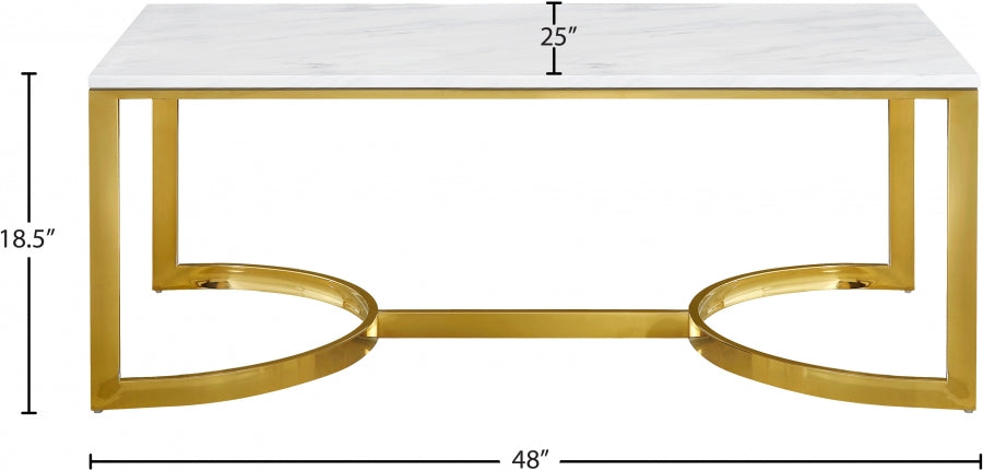 London 3 Piece Occasional Table Set In Gold - 217-3Set | Meridian - sold by Home Elegance USA