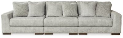 Ashley Pewter Regent Park 14404S5 3 - Piece Sectional Sofa - Chenille | Home Elegance USA