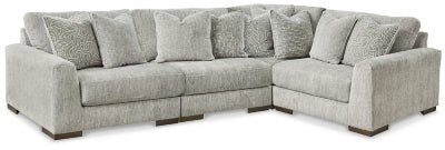 Ashley Pewter Regent Park 14404S2 4 - Piece Sectional - Chenille | Home Elegance USA