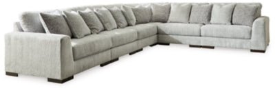 Ashley Pewter Regent Park 14404S7 6 - Piece Sectional - Chenille - 14404S7 - Home Elegance USA - 1