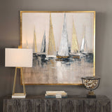 Regatta Nautical Art - Blue / Yellow by Uttermost - View 2
