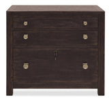Driftwood Three Drawer Chest Burnt Timber - Dark Brown by Hooker Furniture - View 2