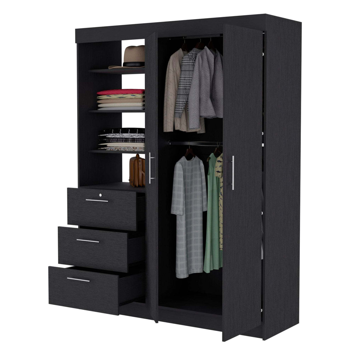 Wenge 3-Drawer Armoire - sold by Home Elegance USA