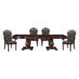 Homelegance Adelina Traditional Double Pedestal Dining Room Set – Cherry & Gold Finish - sold by Home Elegance USA