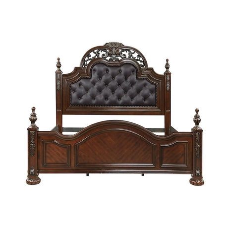 Adelina Traditional Bedroom Set in Cherry Finish – Homelegance 1468 - sold by Home Elegance USA