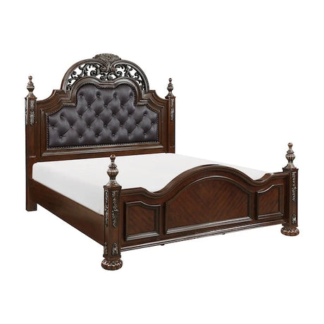 Adelina Traditional Bedroom Set in Cherry Finish – Homelegance 1468 - sold by Home Elegance USA