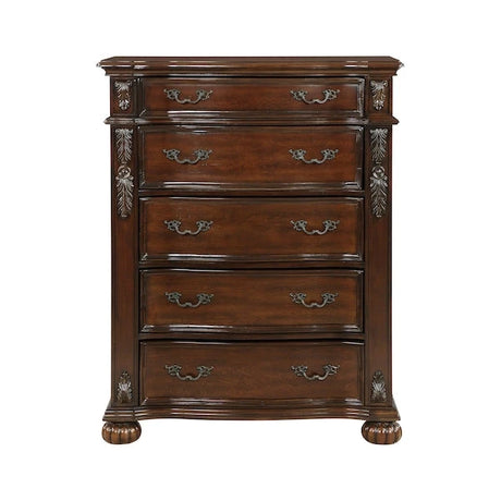 Adelina Traditional Bedroom Set in Cherry Finish – Homelegance 1468 - sold by Home Elegance USA