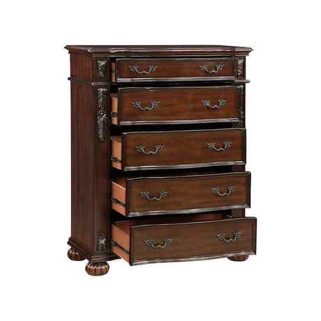 Adelina Traditional Bedroom Set in Cherry Finish – Homelegance 1468 - sold by Home Elegance USA