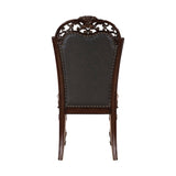 Homelegance Adelina 7 Piece Traditional Double Pedestal Dining Room Set – Cherry & Gold Finish - Home Elegance USA