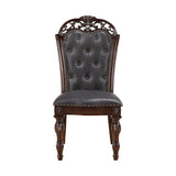 Homelegance Adelina 7 Piece Traditional Double Pedestal Dining Room Set – Cherry & Gold Finish - Home Elegance USA