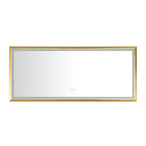 84in. W x 48in. H Oversized Rectangular Black Framed LED Mirror Anti - Fog Dimmable Wall Mount Bathroom Vanity Mirror HD Wall Mirror Kit For Gym And Dance Studio 48X84Inches With Safety Ba - W127291634 - image - 4