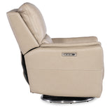 Soiree Zero Gravity Swivel With Power Headrest and Lumbar - Beige by Hooker Furniture - View 6