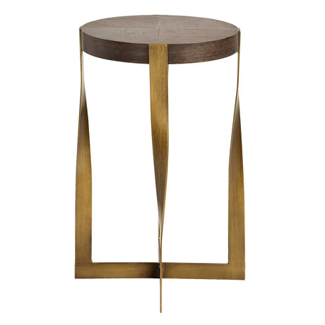 Drew Brass Accent Table - Bronze by Uttermost - View 4