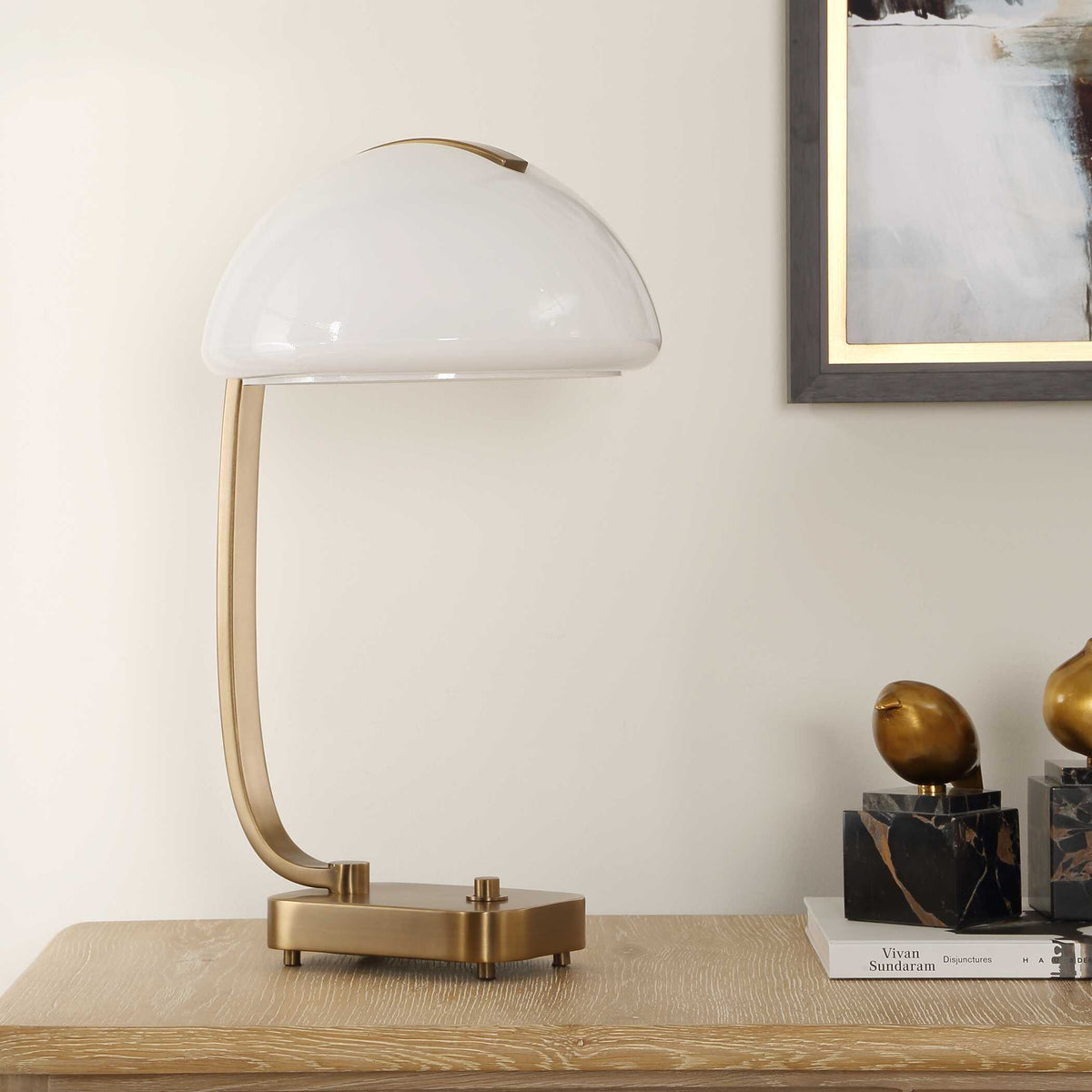 Bend The Rules Desk Lamp Brass - Gold by Uttermost - View 4