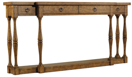 Sanctuary Four-Drawer Thin Console Drift - Light Brown by Hooker Furniture - View 1