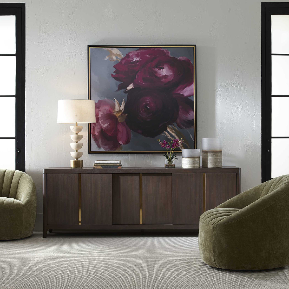 Botero Console Cabinet Walnut - Dark Brown by Uttermost - View 2
