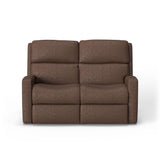 Catalina Transitional Leather Power Reclining Loveseat | Flexsteel