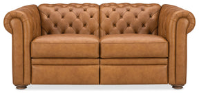 Glover Power Reclining Loveseat With Power Headrest - Light Brown by Hooker Furniture - View 1