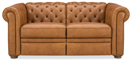 Glover Power Reclining Loveseat With Power Headrest - Light Brown by Hooker Furniture - View 1