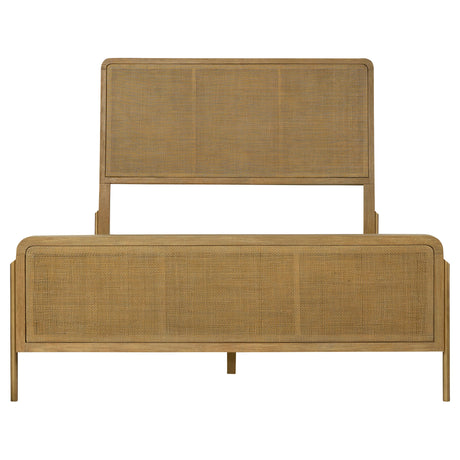 Stevie Sand Wash/Natural Cane 4-piece Eastern King Bedroom Set - sold by Home Elegance USA