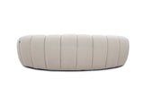 Divani Casa Yolonda - Modern Curved Beige Fabric Sofa - Home Elegance USA