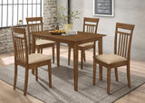 Robles 5 - piece Dining Set Chestnut and Tan | Coaster | Home Elegance USA